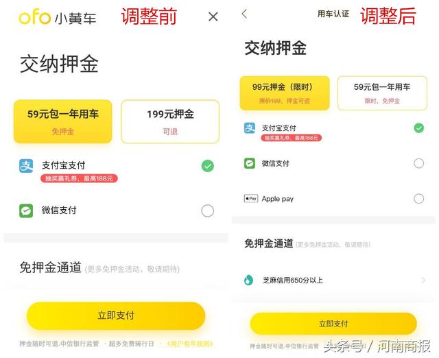 小黃車交押金被套路？現(xiàn)已調(diào)整選項防誤充