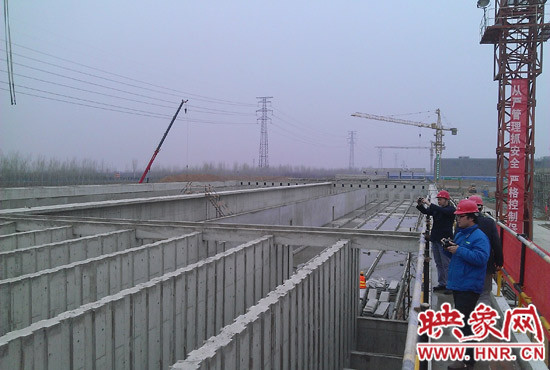 鄭州航空港第一水廠改擴(kuò)建工程現(xiàn)場。
