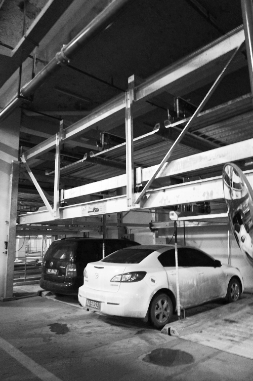 蘇荷立體式公共停車場去年12月開始使用，有384個車位。