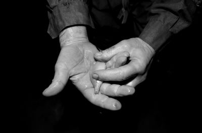 圖為科考人員發(fā)現(xiàn)的洞穴動(dòng)物（3月2日攝）。
