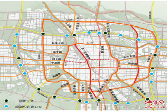 兩環(huán)十七放射景觀廊道建設(shè)。