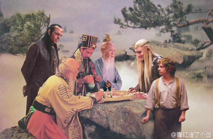 網(wǎng)友PS“中土東土聯(lián)誼會(huì)” 畫風(fēng)優(yōu)美毫無(wú)違和感