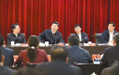 3月18日，習(xí)近平聽取蘭考縣教育實(shí)踐活動(dòng)情況匯報(bào)，并發(fā)表重要講話。